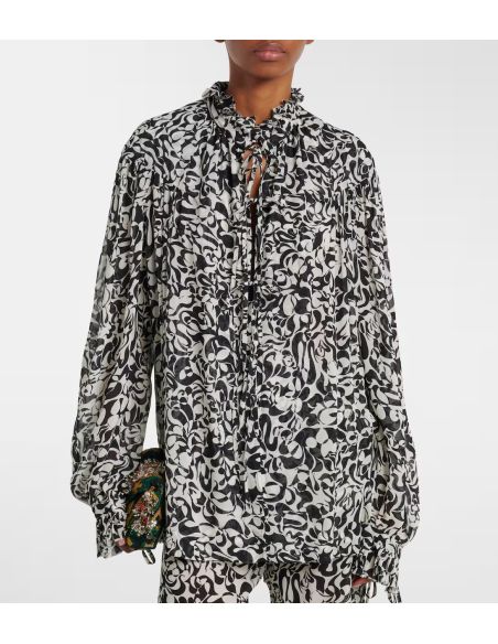 CHEMISE ABSTRAITE CATYA NOIR