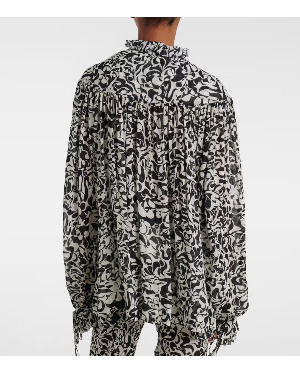 CATYA BLACK ABSTRACT SHIRT