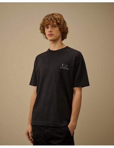 T-SHIRT LOGO BRITISH SAILOR ECLIPSE TOTAL BLEU