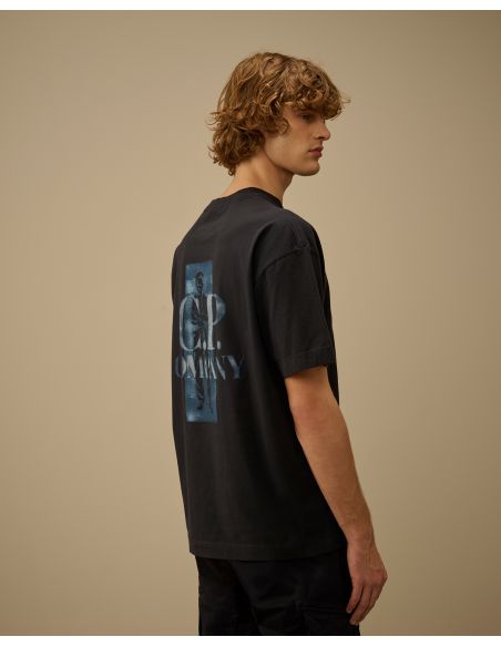 BRITISH SAILOR ECLIPSE TOTAL BLUE LOGO T-SHIRT