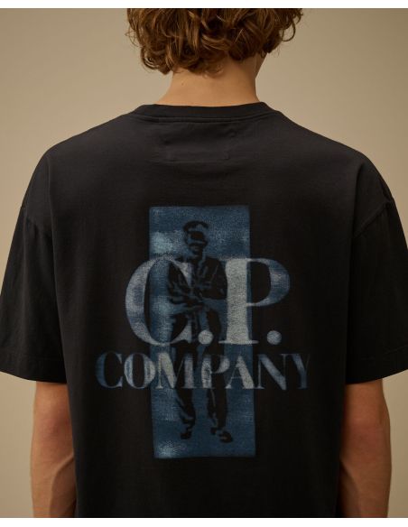 BRITISH SAILOR ECLIPSE TOTAL BLUE LOGO T-SHIRT