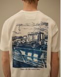TSHIRT LOGO IMPRIME GAZE BLANCHE