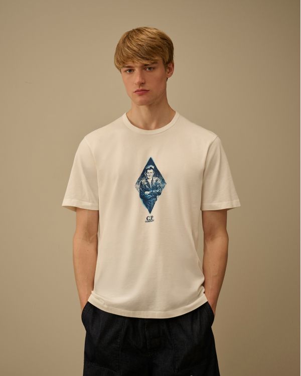 TSHIRT MARIN BRITANNIQUE GAZE BLANCHE
