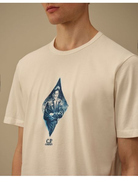 TSHIRT MARIN BRITANNIQUE GAZE BLANCHE