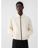 WHITE WINDBREAKER JACKET