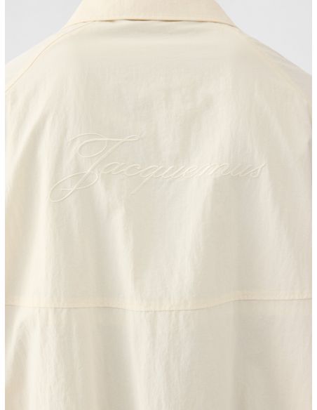 WHITE WINDBREAKER JACKET