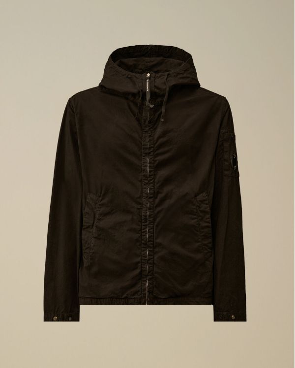 MICRO-REPS HOODED LENS JACKET BLACK