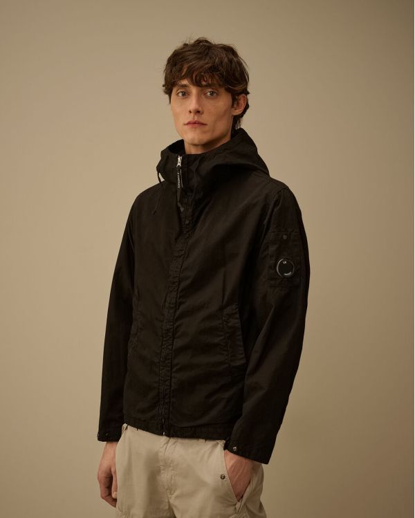MICRO-REPS HOODED LENS JACKET BLACK 2