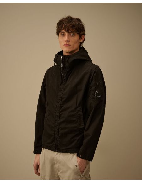 MICRO-REPS HOODED LENS JACKET BLACK