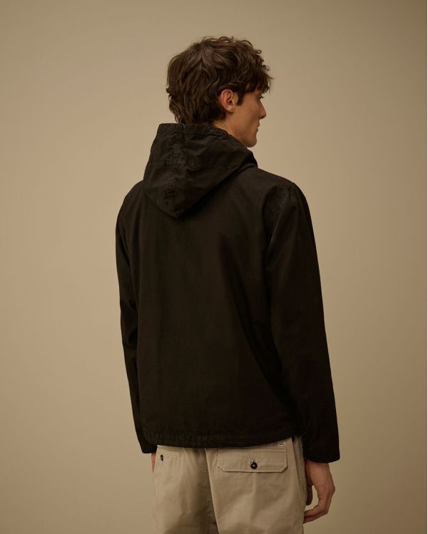 VESTE À CAPUCHE MICRO-REPS AVEC LUNETTES INTÉGRÉES NOIR
