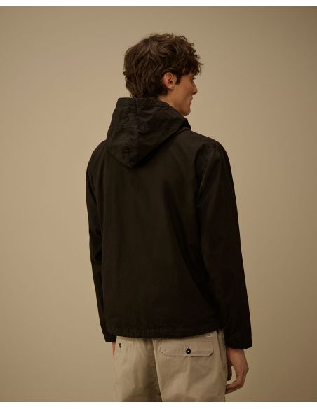 MICRO-REPS HOODED LENS JACKET BLACK