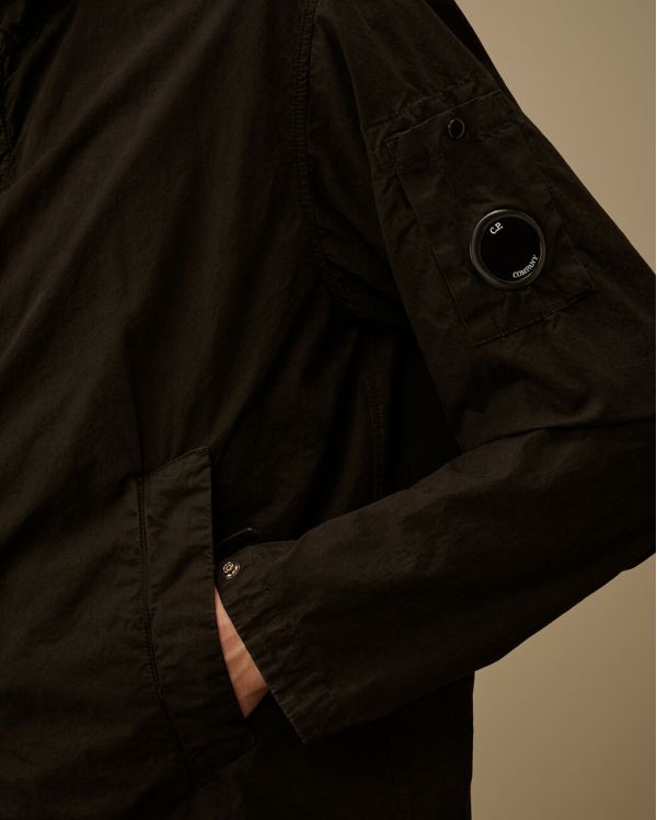 MICRO-REPS HOODED LENS JACKET BLACK