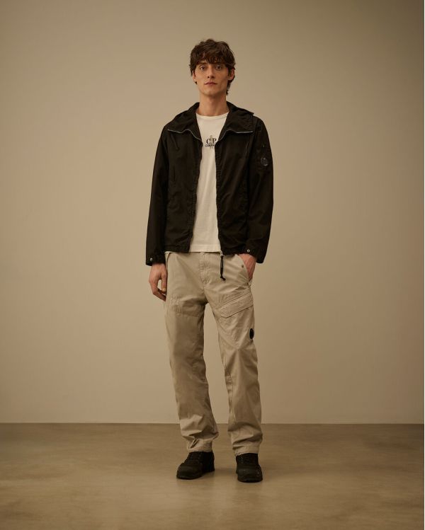 MICRO-REPS HOODED LENS JACKET BLACK