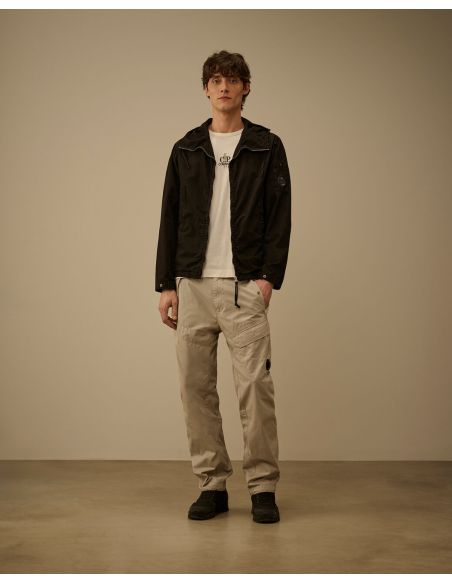 MICRO-REPS HOODED LENS JACKET BLACK