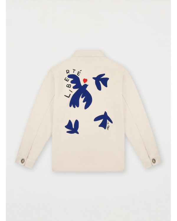 VESTE BRODÉE LIBERTÉ ÉCRU