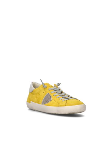 SNEAKERS PRSX LOW HOMME DAIM MIXAGE JAUNE