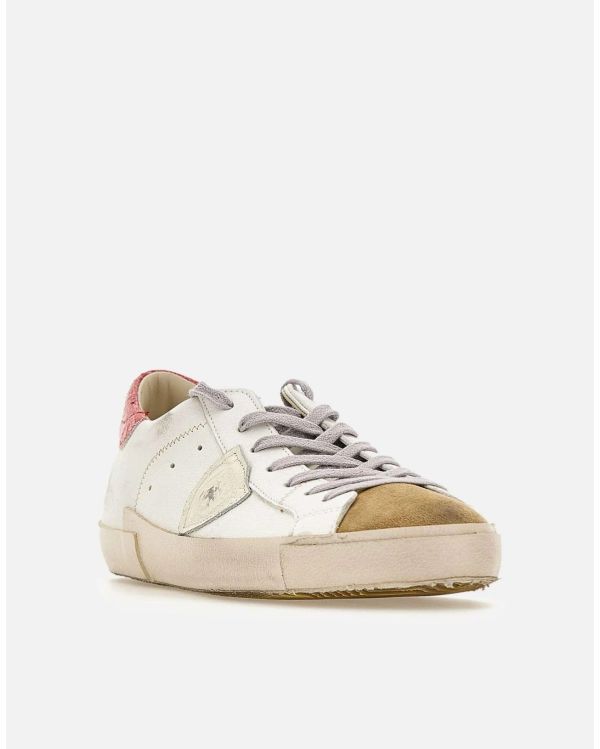 SNEAKERS PRSX LOW MAN VINTAGE MIX WHITE / RED