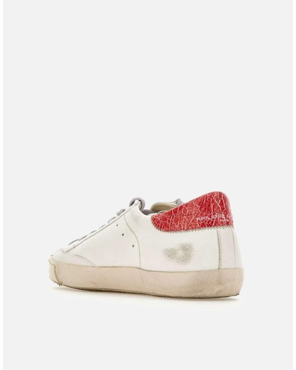SNEAKERS PRSX LOW HOMME VINTAGE MIXAGE BLANC / ROUGE