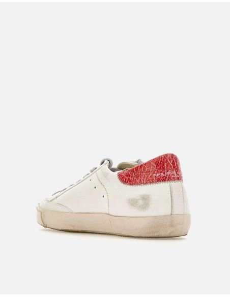 SNEAKERS PRSX LOW HOMME VINTAGE MIXAGE BLANC / ROUGE
