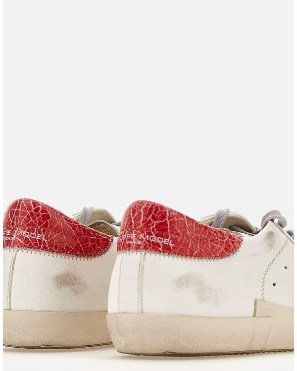 SNEAKERS PRSX LOW MAN VINTAGE MIX WHITE / RED