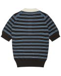 POLO BREEZE EN LAINE BLEU MARINE