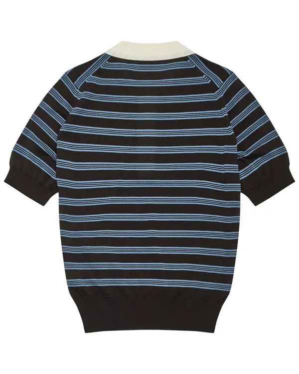 POLO BREEZE EN LAINE BLEU MARINE
