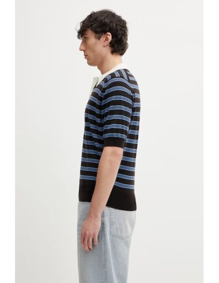 POLO BREEZE EN LAINE BLEU MARINE
