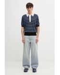 POLO BREEZE EN LAINE BLEU MARINE
