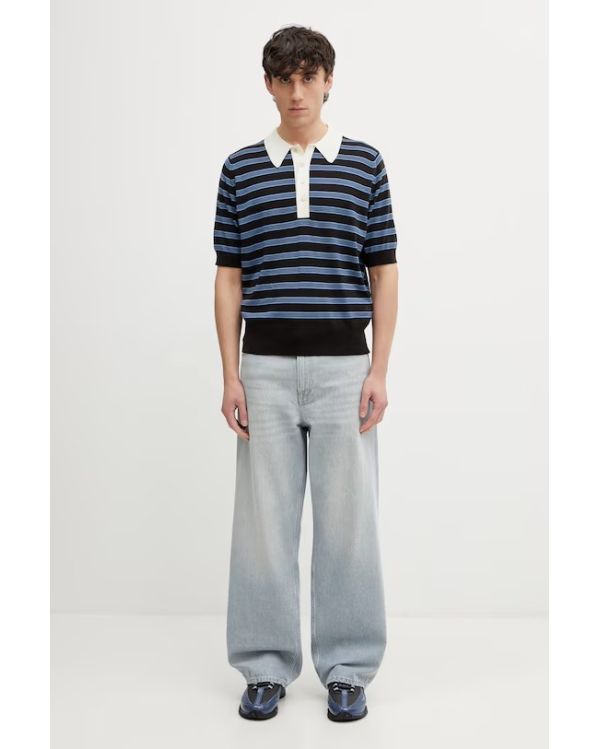 POLO BREEZE EN LAINE BLEU MARINE