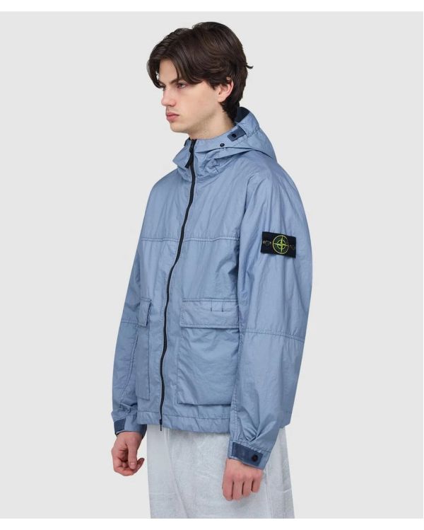 TECHNICAL HOODED JACKET 4100004 AIR BLUE 2
