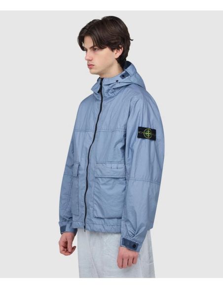 TECHNICAL HOODED JACKET 4100004 AIR BLUE