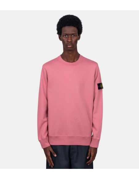 SWEATSHIRT 6100060 EN MOLLETON COTON BIOLOGIQUE LAURIER ROSE