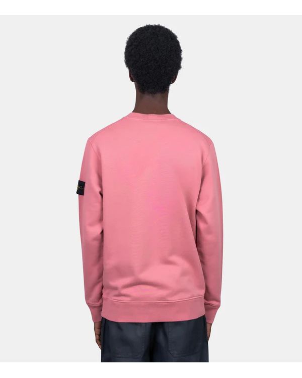 SWEATSHIRT 6100060 IN ORGANIC COTTON FLANNEL LAURIER ROSE