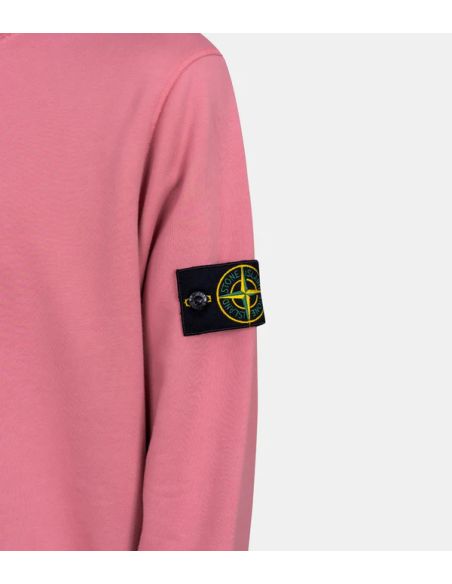 SWEATSHIRT 6100060 EN MOLLETON COTON BIOLOGIQUE LAURIER ROSE