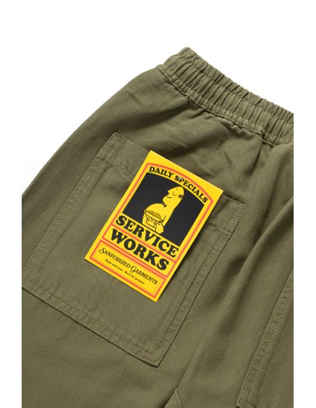 PANTALON CLASSIQUE DE CHEF OLIVE