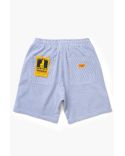 SHORT DE CHEF SEERSUCKER RAYURES BLEU MARINE