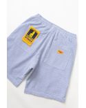 SEERSUCKER CHEF SHORTS NAVY STRIPE