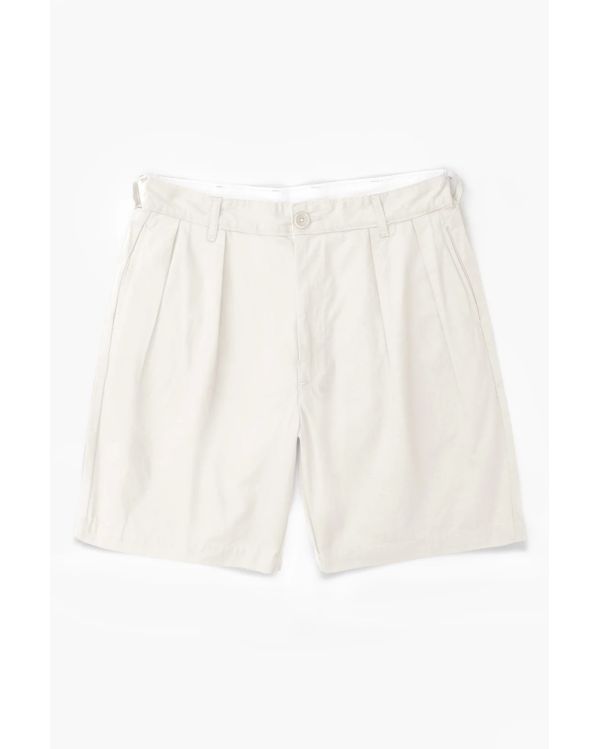 SHORT TWILL PART TIMER BLANC CASSÉ