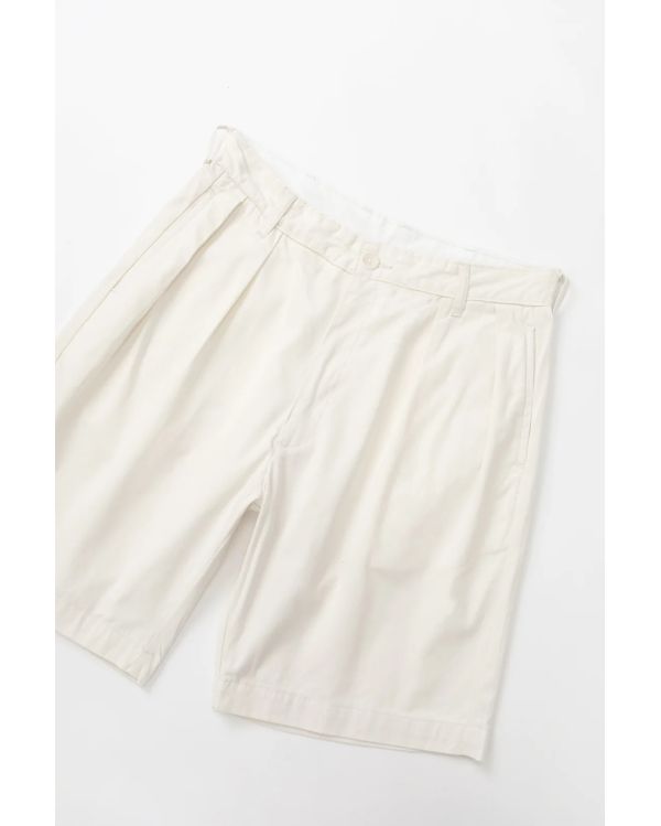 SHORT TWILL PART TIMER BLANC CASSÉ