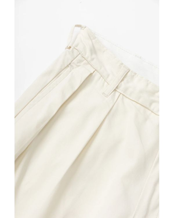 SHORT TWILL PART TIMER BLANC CASSÉ