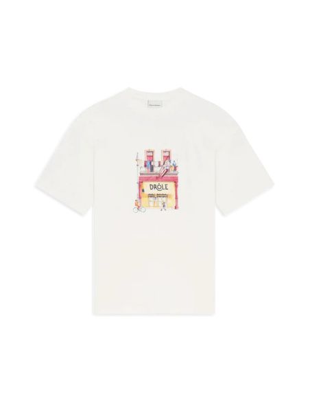 TSHIRT DRÔLE CAFÉ BLANC