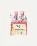 TSHIRT DRÔLE CAFÉ BLANC