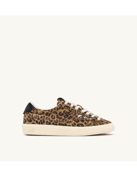 SNEAKERS WINDSCAPE LOW WOMAN SUEDE LEOPARD / BLACK