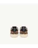 SNEAKERS WINDSCAPE LOW FEMME EN DAIM LEOPARD / NOIR