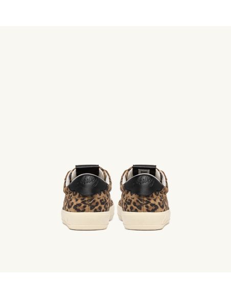 SNEAKERS WINDSCAPE LOW FEMME EN DAIM LEOPARD / NOIR