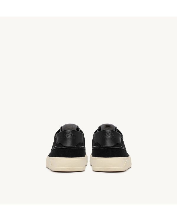 SNEAKERS WINDSCAPE LOW MAN CANVAS / SUEDE BLACK