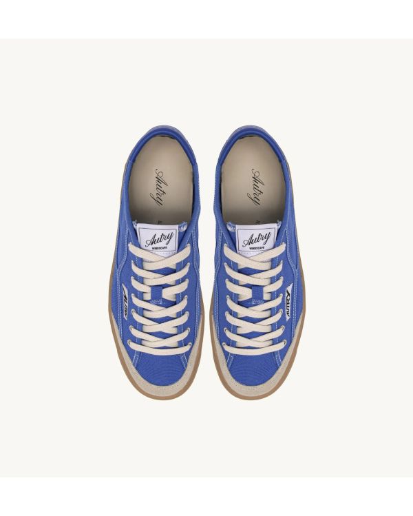 SNEAKERS WINDSCAPE LOW MAN CANVAS / SUEDE PALACE BLUE