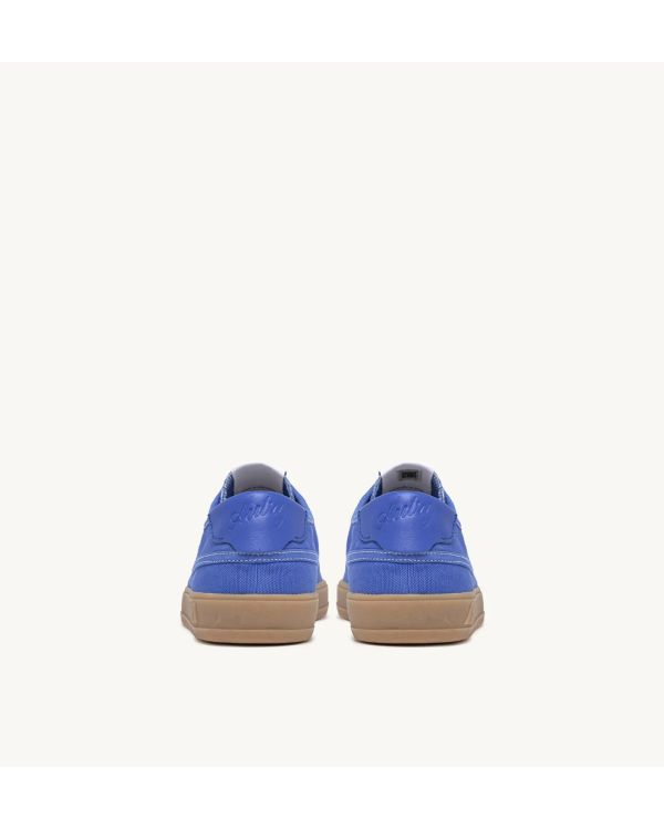 SNEAKERS WINDSCAPE LOW HOMME EN TOILE ET EN DAIM BLEU PALACE