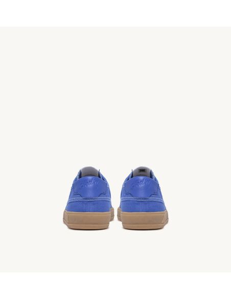SNEAKERS WINDSCAPE LOW HOMME EN TOILE ET EN DAIM BLEU PALACE