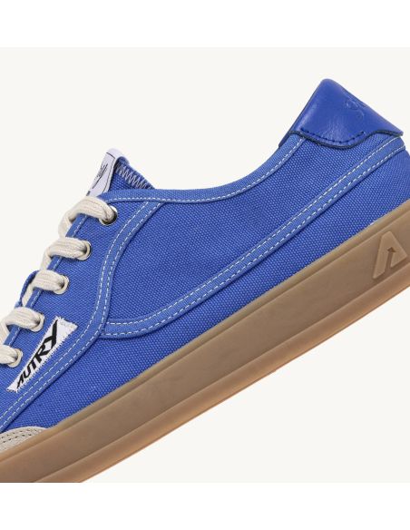 SNEAKERS WINDSCAPE LOW HOMME EN TOILE ET EN DAIM BLEU PALACE